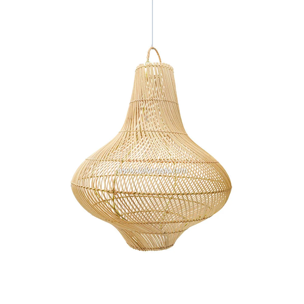 Modern Decorative Rattan Hanging Lamp Customized Color Middle Size Dimmable Easy Installation for Living Room Interior Design